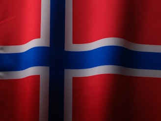 the flag of the country of norway