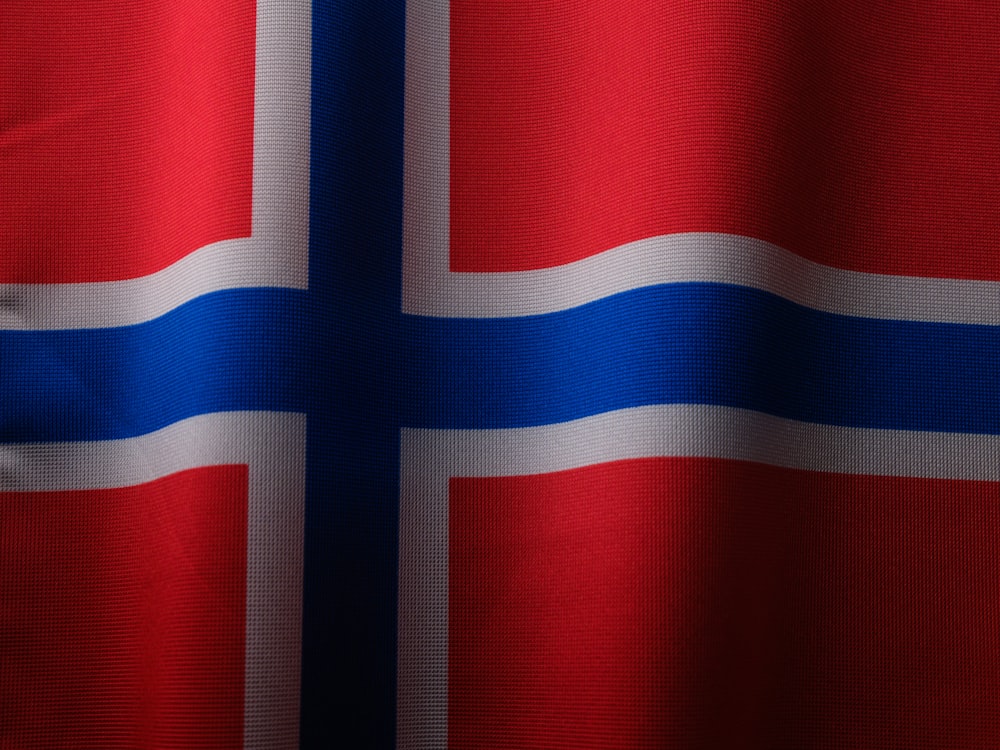 the flag of the country of norway