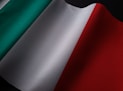 a close up of the flag of italy