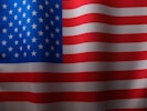 a close up of the american flag