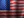 a close up of the american flag