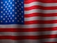 a close up of the american flag
