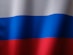 a close up of a red, white and blue flag