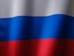 a close up of a red, white and blue flag