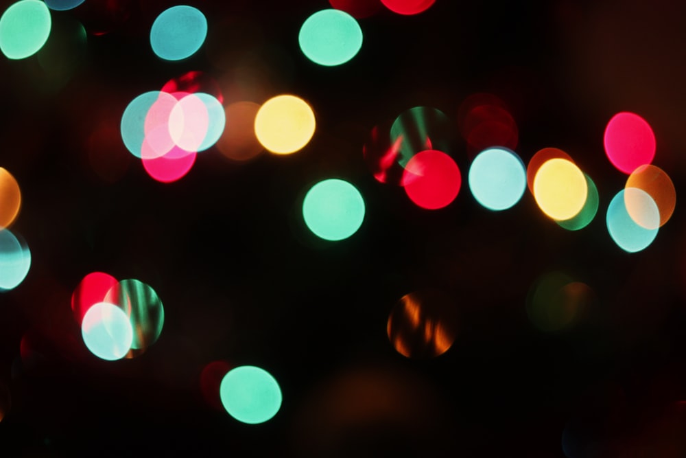 a blurry photo of a bunch of lights