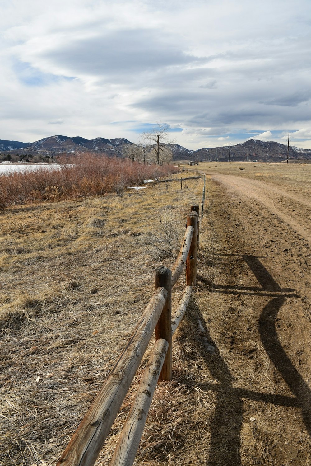 a dirt road in the middle of nowhere