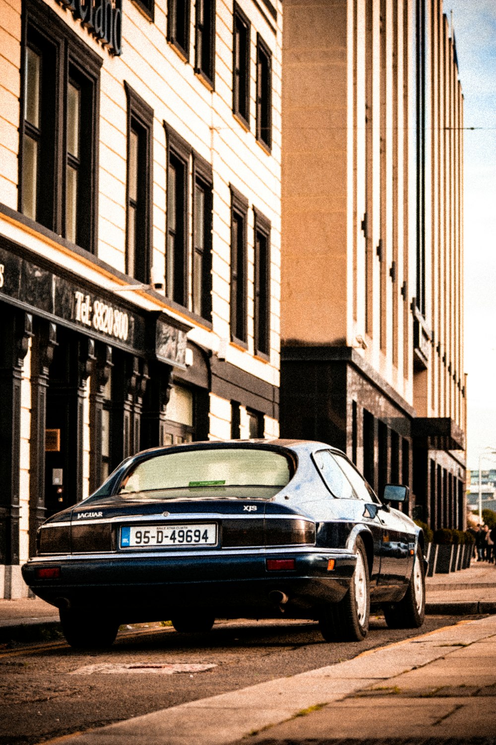 a car parked on the side of the road