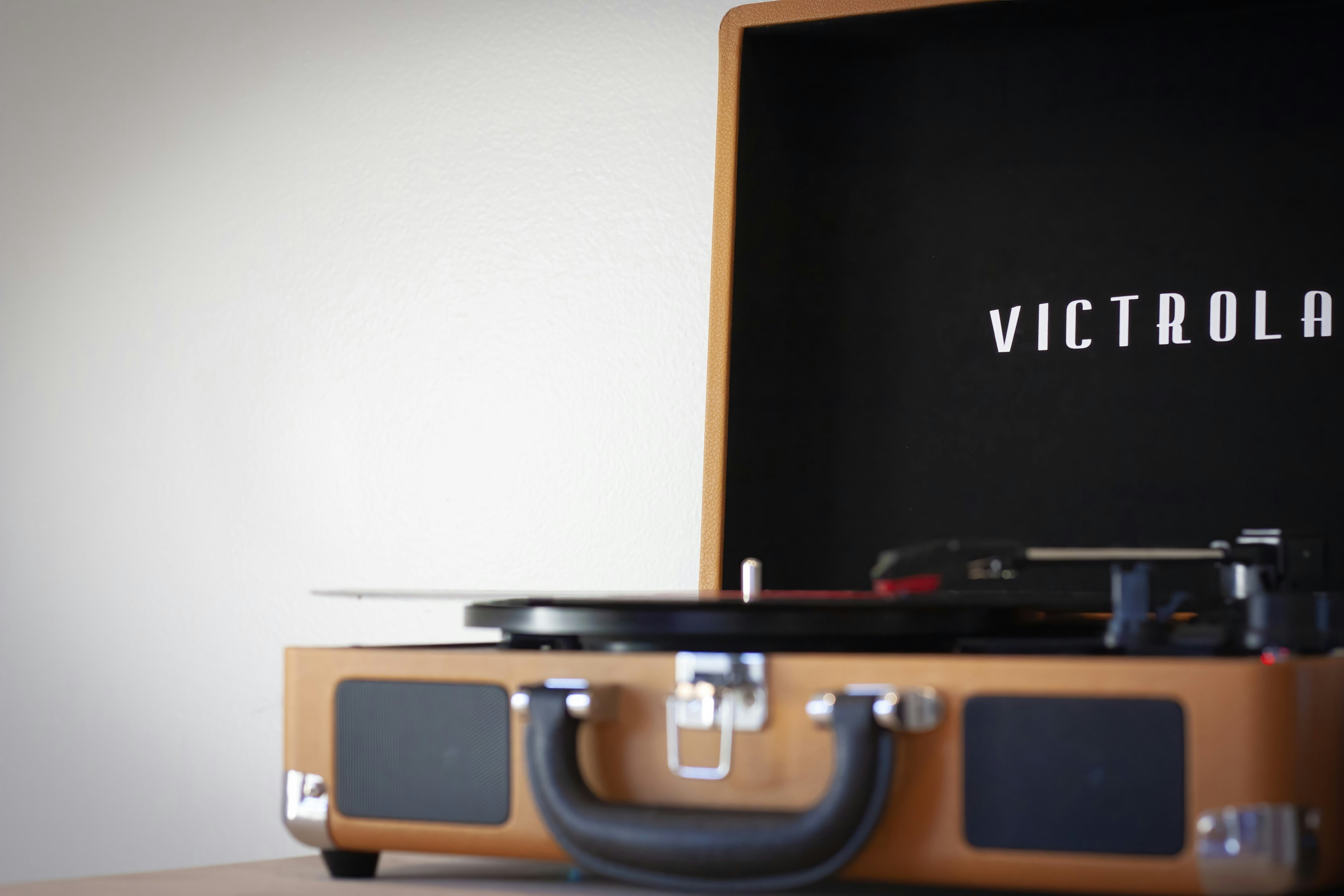 Victrola vinyl player.