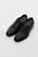 A pair of classic black leather dress shoes with laces displayed against a plain white background. The shoes have a sleek, polished appearance suitable for formal occasions.