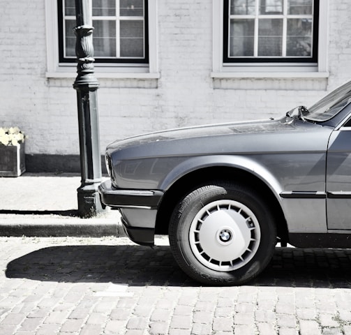 a car parked on the side of the road