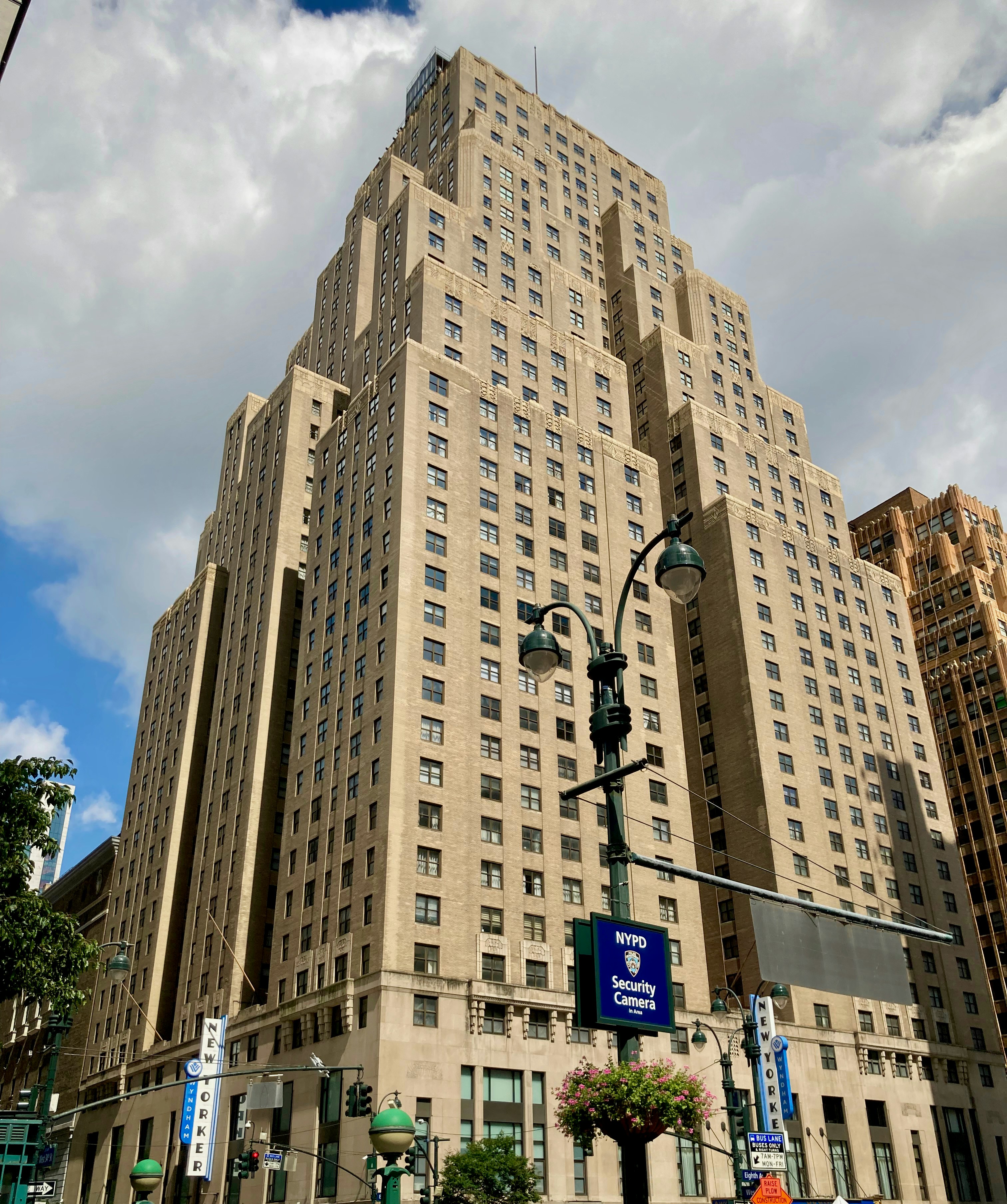 A tall building with a street light in front of it photo – Free Usa ...