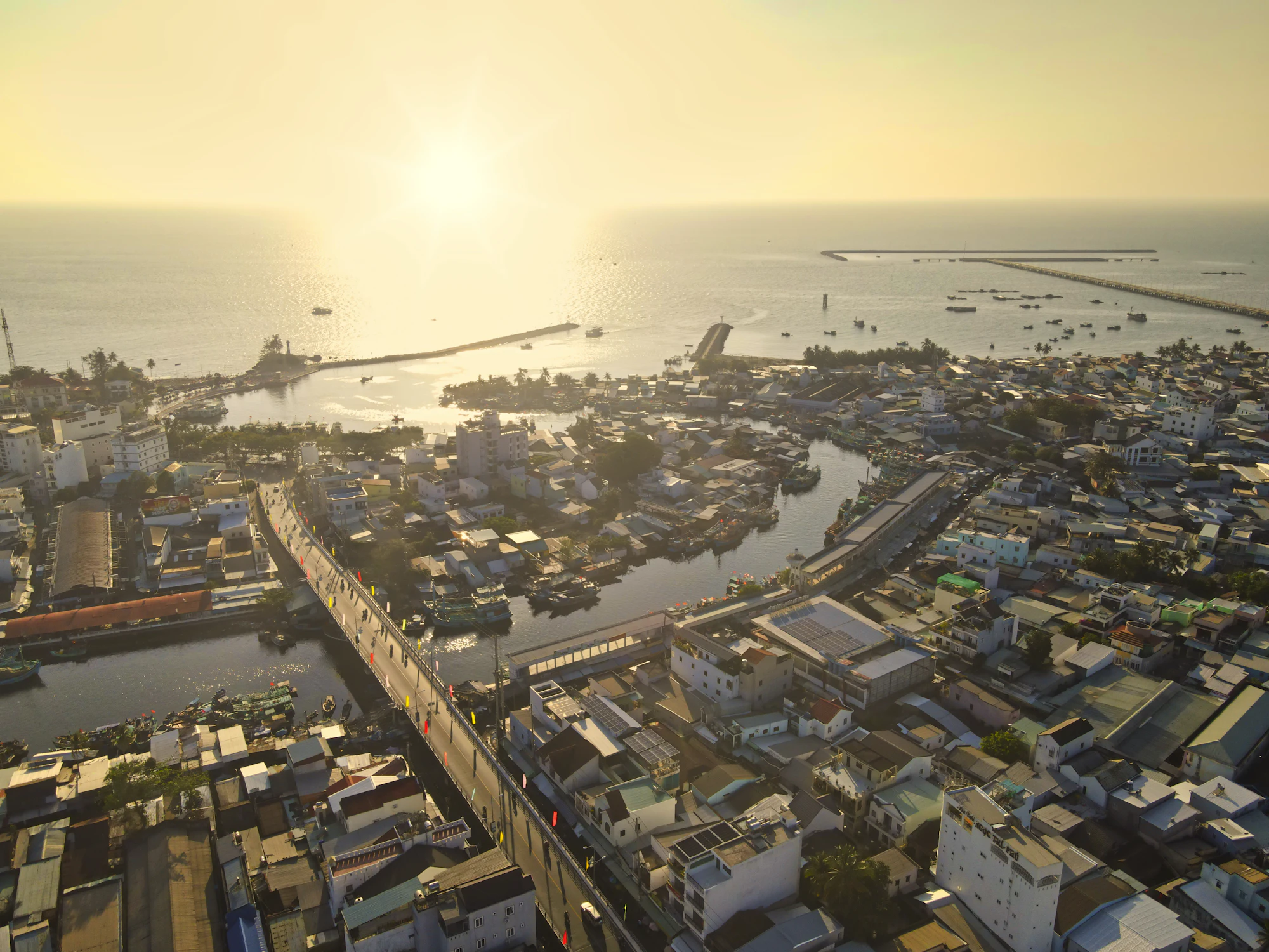Aerial view of Phu Quoc coastline