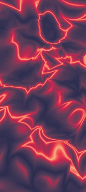 Abstract waves of energy in purple and gold representing love frequencies.