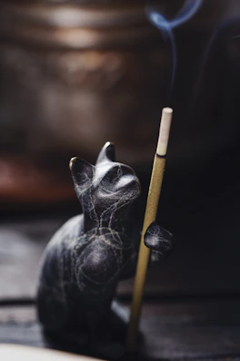 A peaceful keepsake box with a cat’s photo and paw print, surrounded by gentle candlelight.