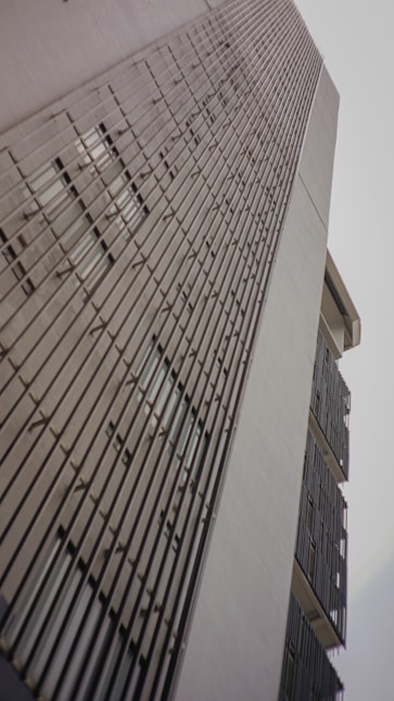 a very tall building with lots of windows