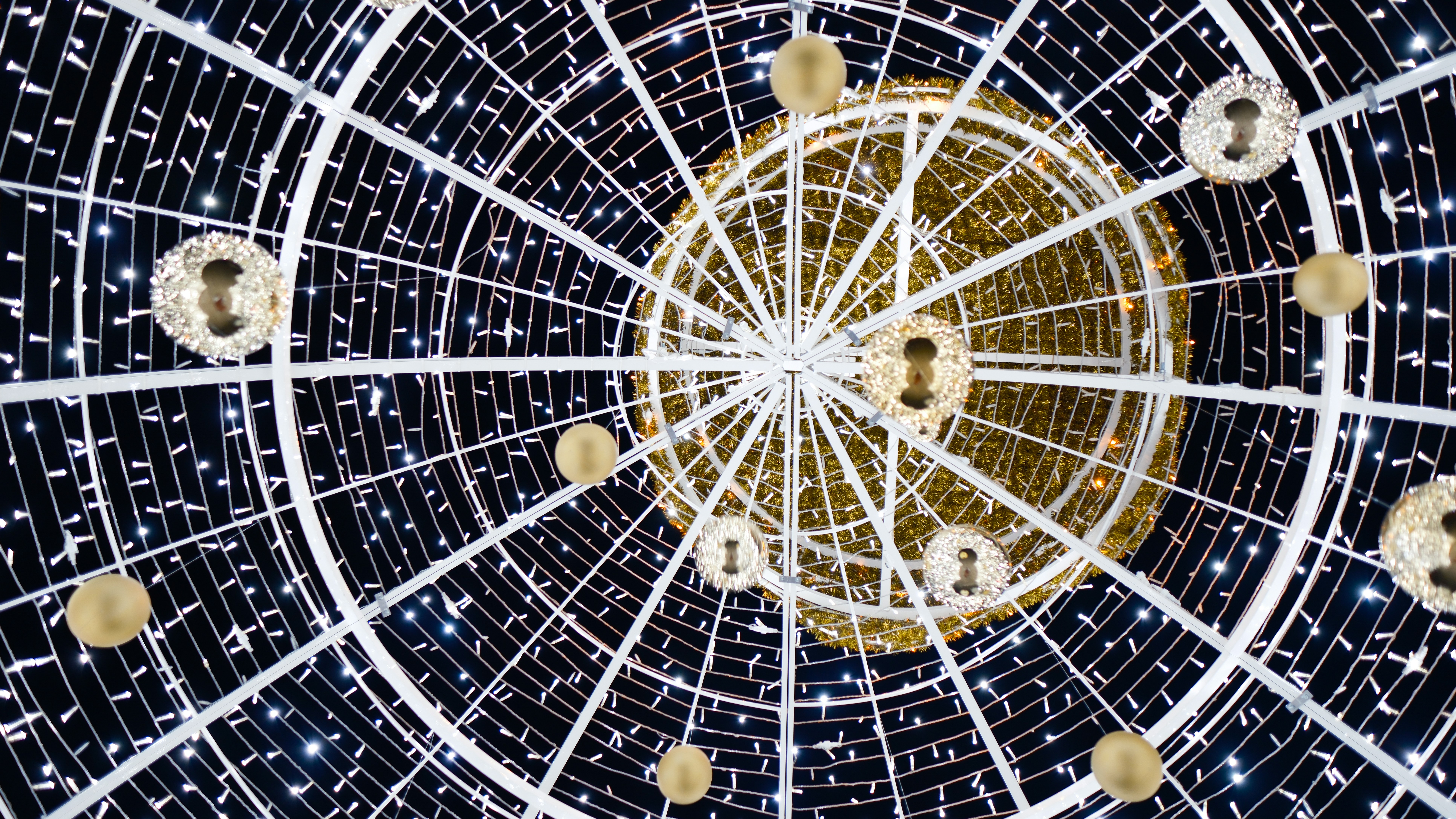 a very large metal structure with many holes in it