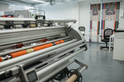 a large machine that is sitting in a room