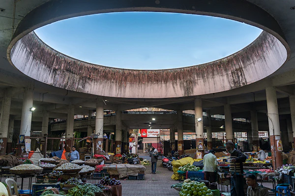 Mahatma Phule Mandai vegetable market in Pune, India
