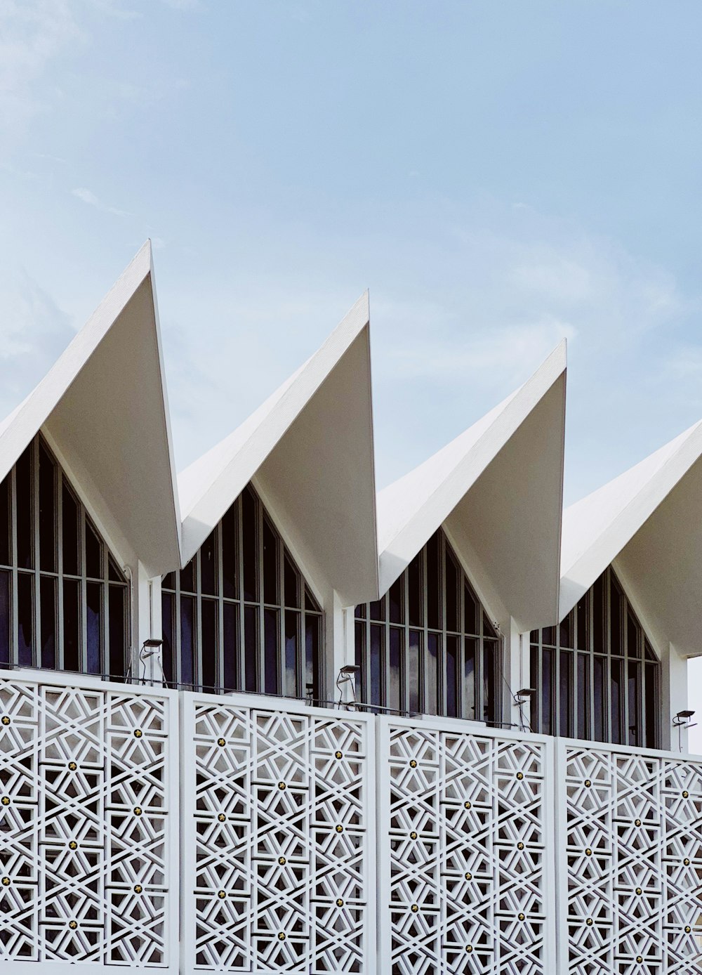 a row of white buildings sitting next to each other