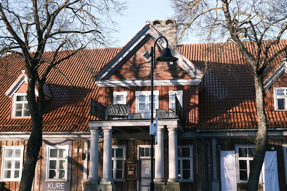 a building with a clock on the front of it