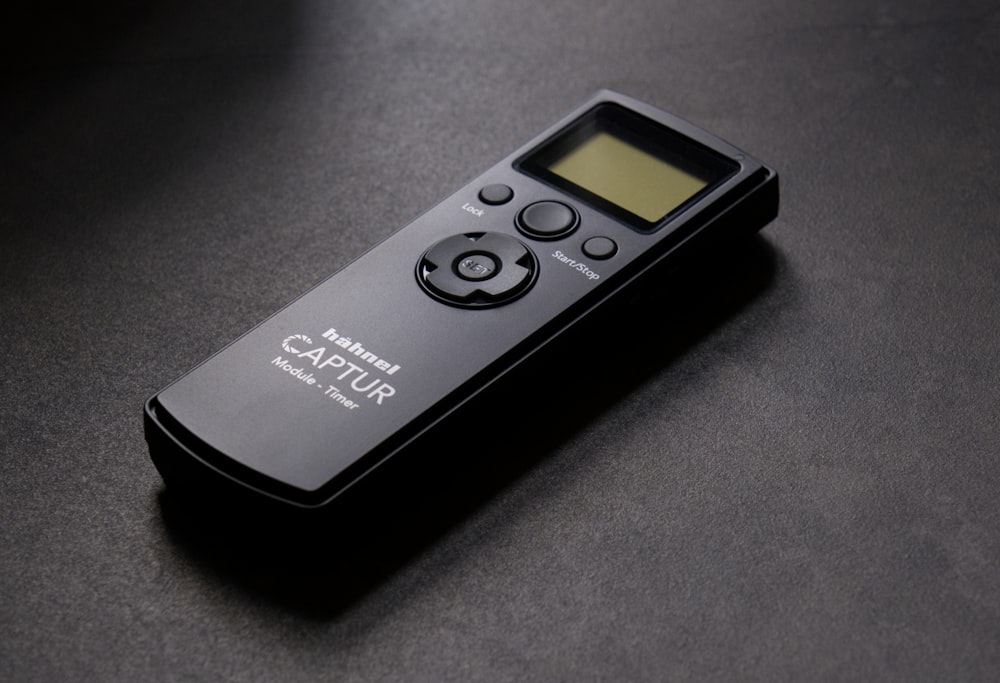 a remote control sitting on top of a table