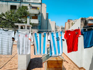 Camisetas tendidas
