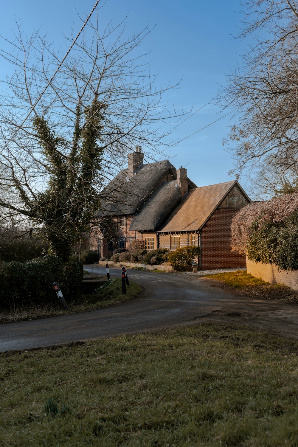 a person standing in front of a house