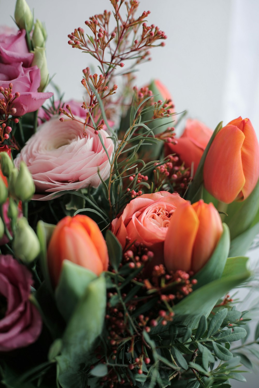 a bunch of flowers that are in a vase