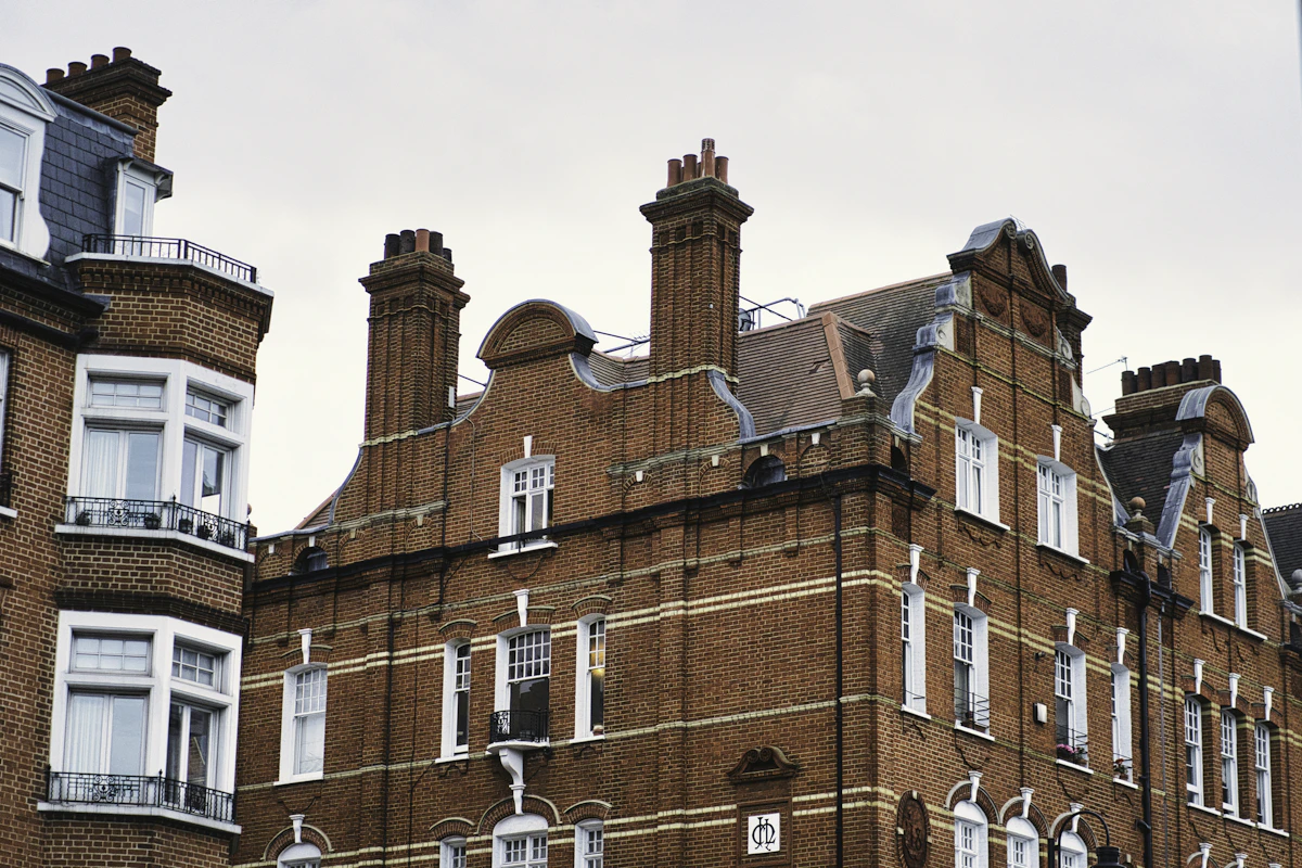 A large brick building with lots of windows