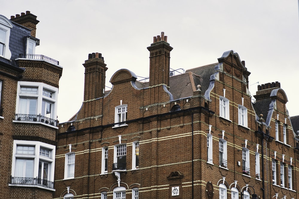 a large brick building with lots of windows