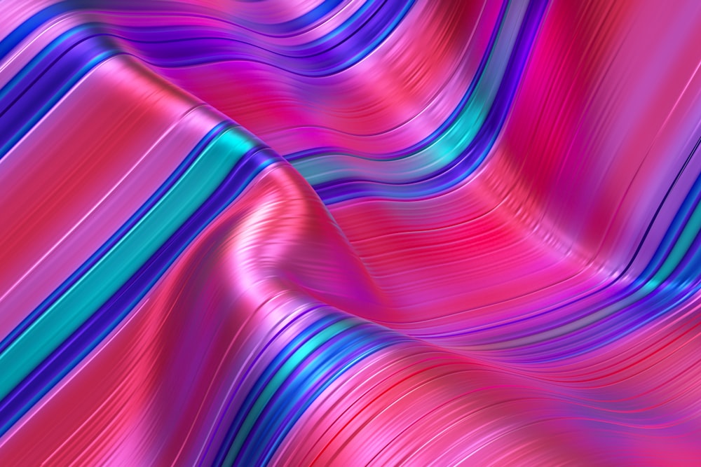 ein abstrakter Hintergrund aus rosa und blauen Linien