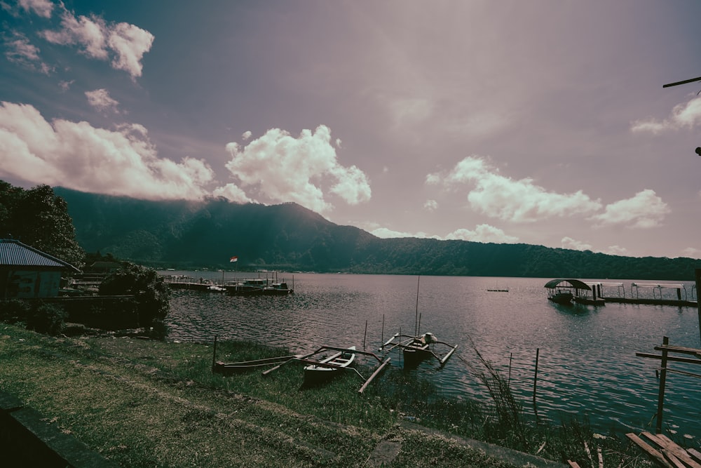 a body of water with boats in it