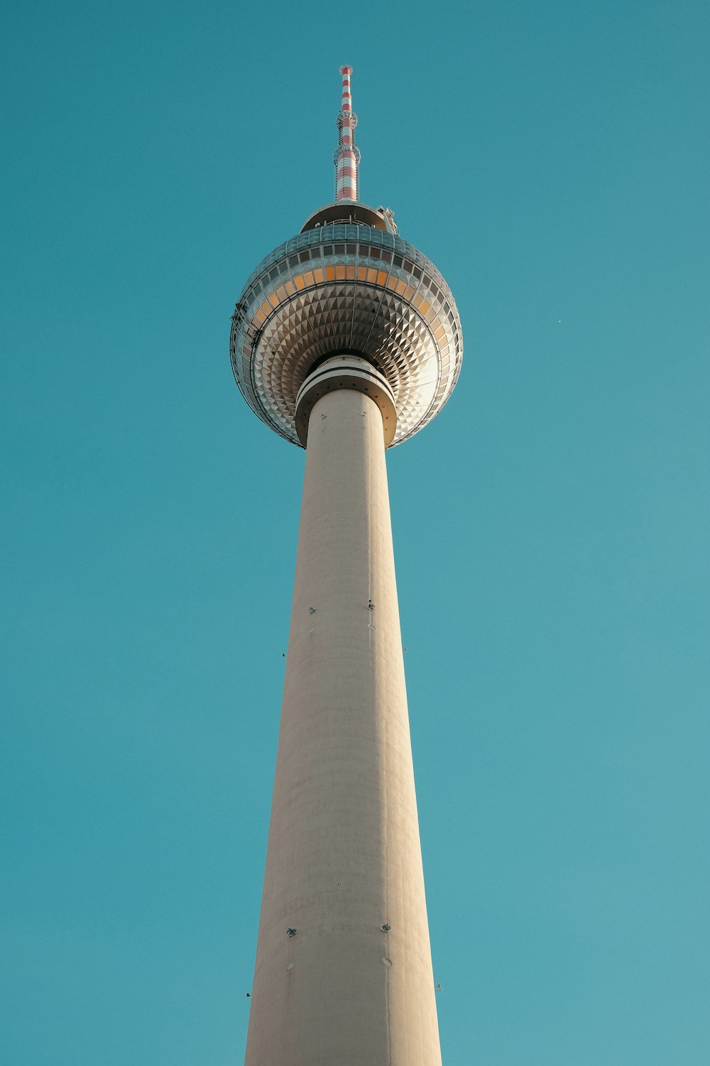 a tall tower with a sky background