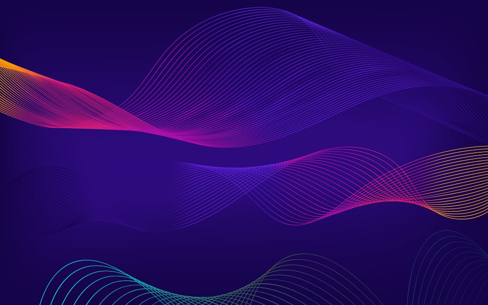 a colorful abstract background with wavy lines