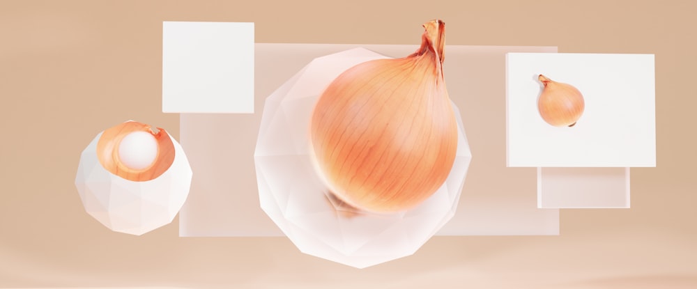a picture of an onion on a table