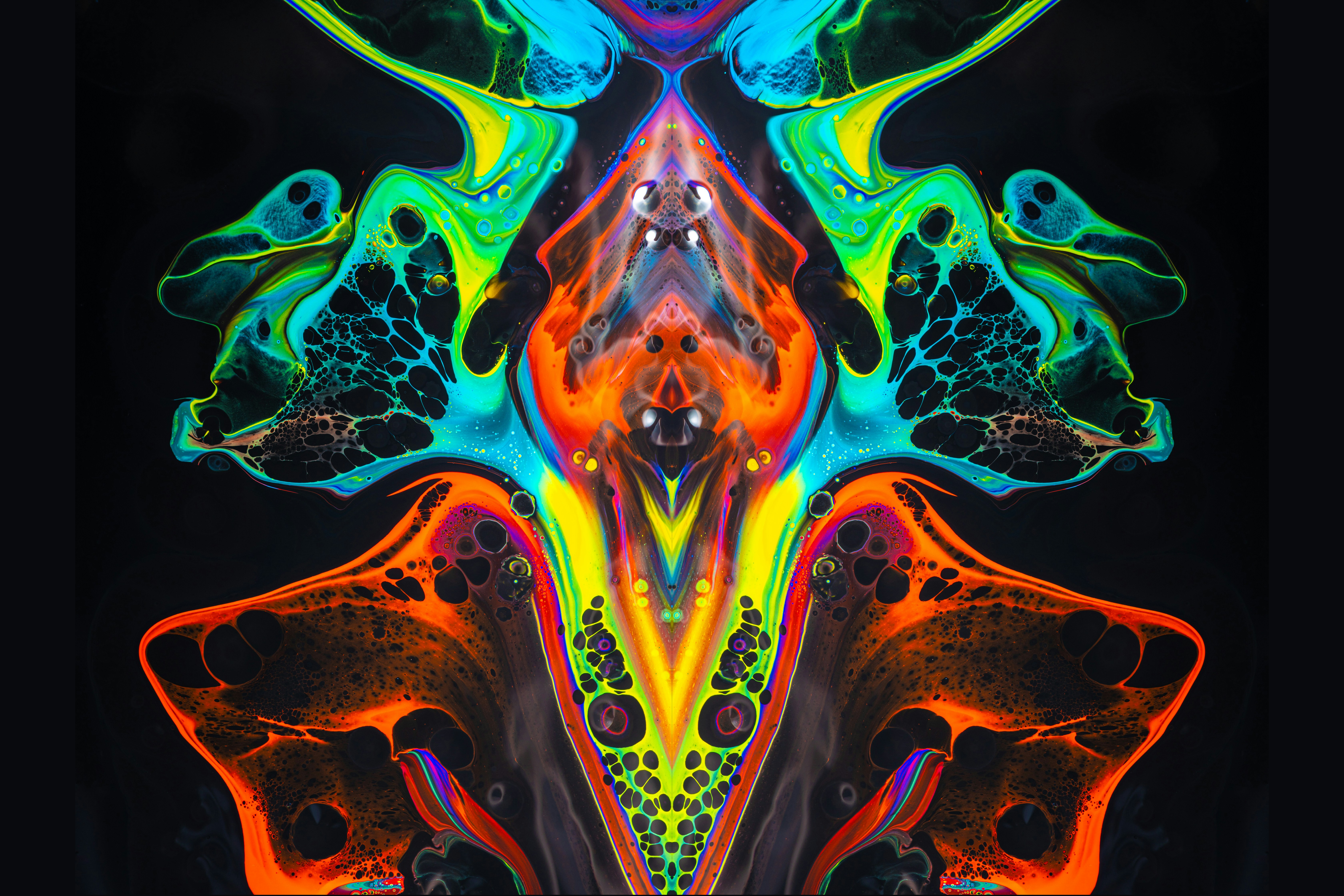 Abstract futuristic image representing AI and creativity