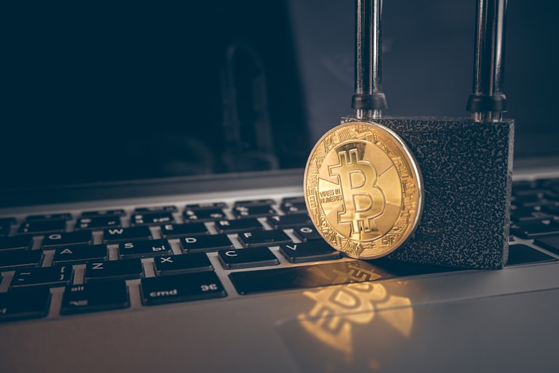 A digital security shield symbolizing blockchain safety.