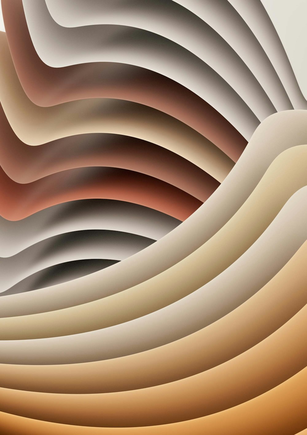 an abstract image of a wave of different colors