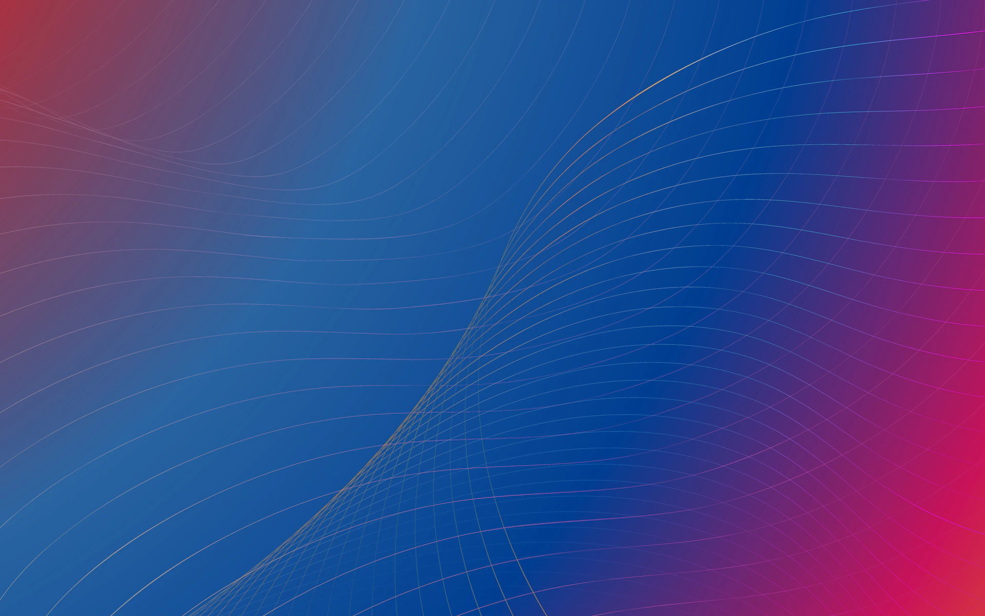 a blue and red background with lines
