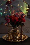 Festive special flower arrangements with bright colors and decorative elements for celebrations.