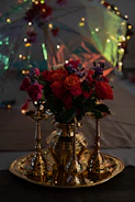 Festive special flower arrangements with bright colors and decorative elements for celebrations.