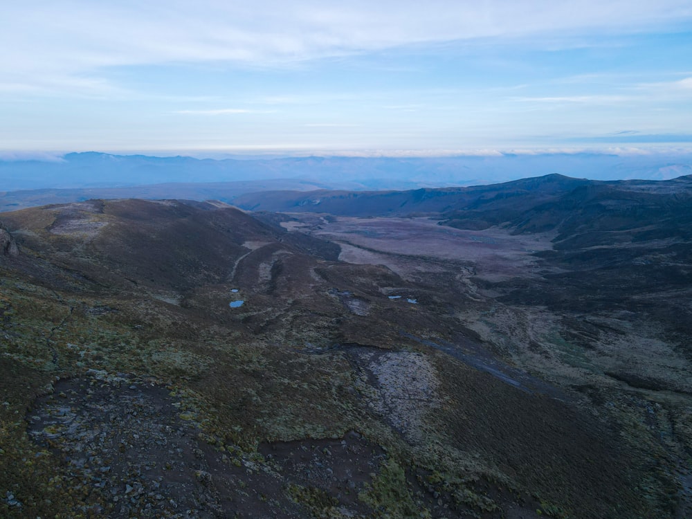 a view of the mountains from a high point of view