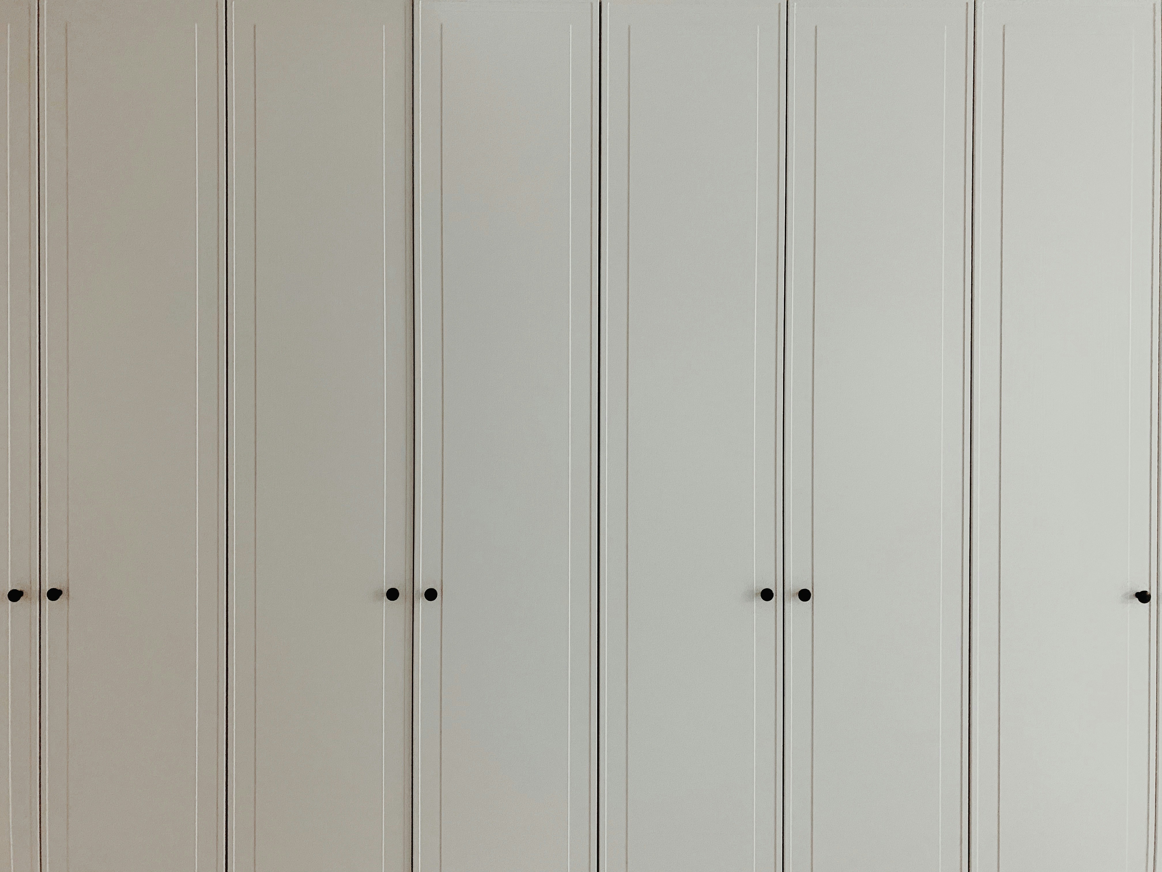 Selection of cabinet doors at a home improvement store