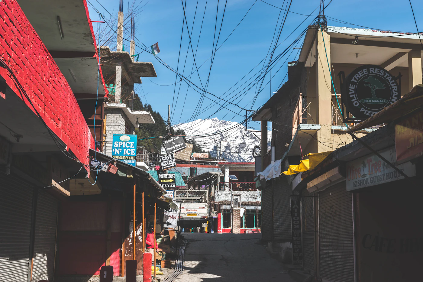 A Shimla lane under snow