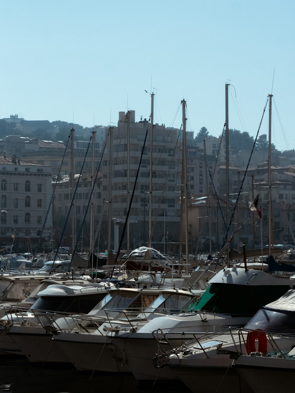 a bunch of boats that are sitting in the water