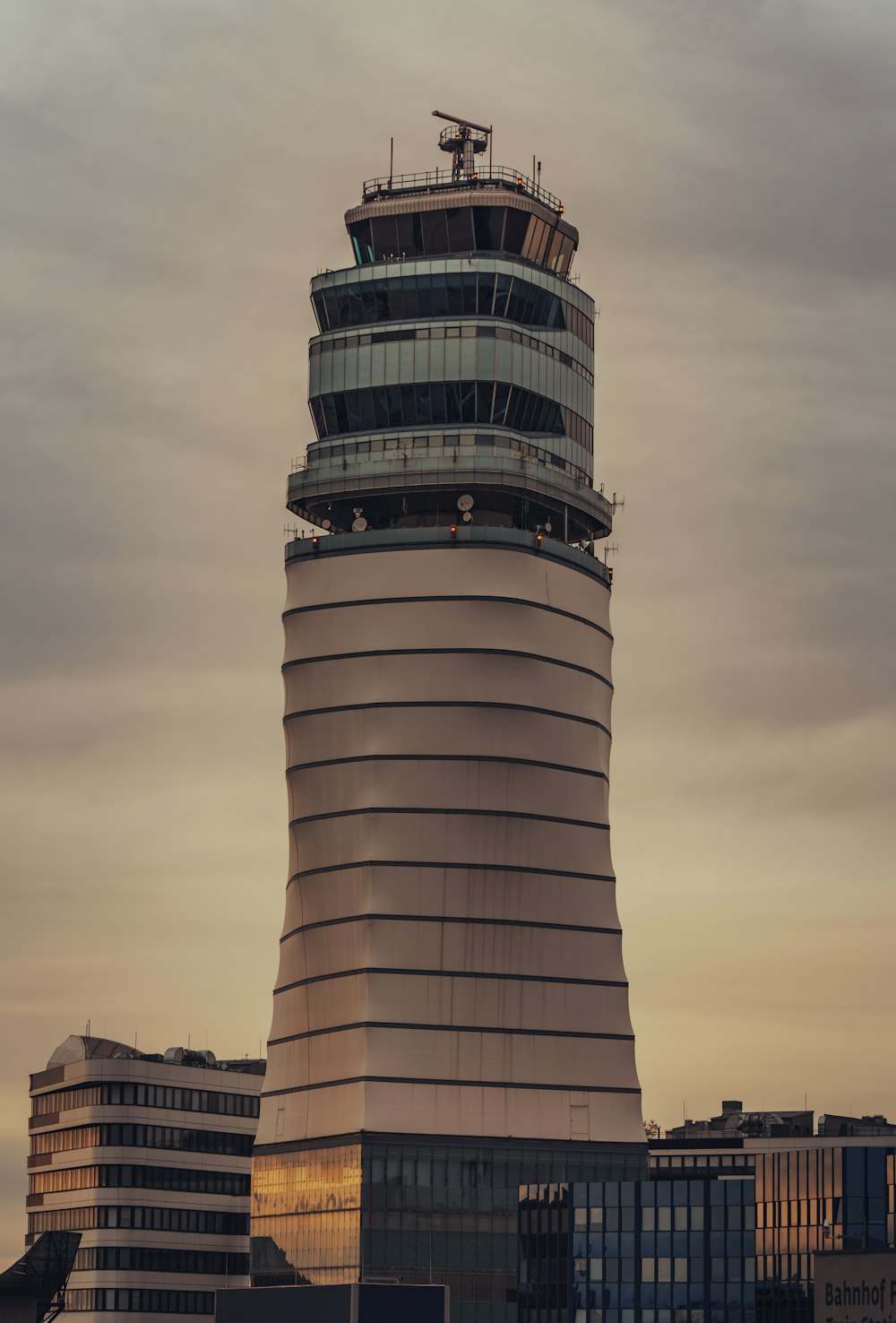 a tall tower with a clock on top of it