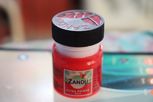 Close-up of product labels featuring the nur jamal llc logo