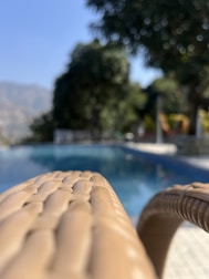 Close-up of UV-resistant and chlorine-proof material used in outdoor furniture.