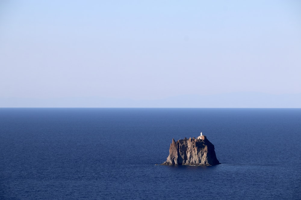 an island in the middle of the ocean