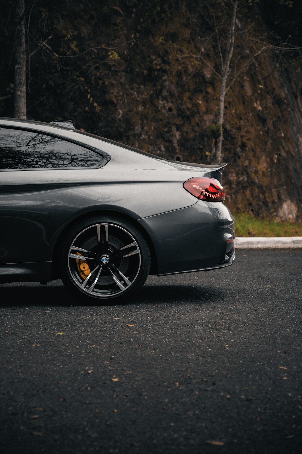 a car parked on the side of the road